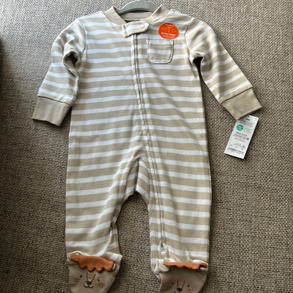 Carter's 3M Long-Sleeve Zippered Footie - Picture 1 of 3